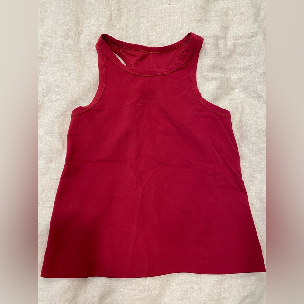 Lululemon workout tank - pomegranate size 10